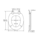 BEMIS PROSEAT WHITE TOILET SEAT 340259000.