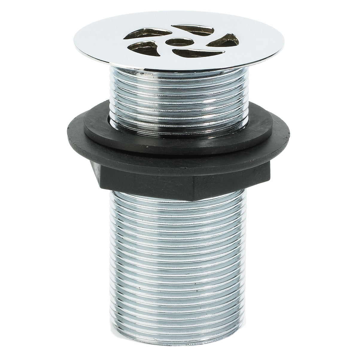 Embrass Peerless 201433 1-1/4 inch Flush Grated Waste Unslotted 2 7/16In Flange 89mm Tail Chrome Plated.
