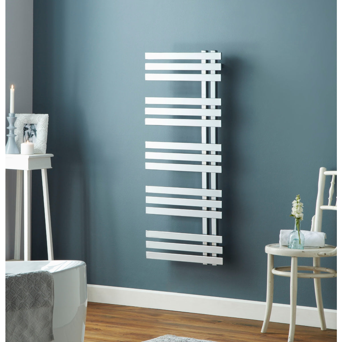 Towelrads Cobham Chrome Towel Rail 1200mm x 500mm