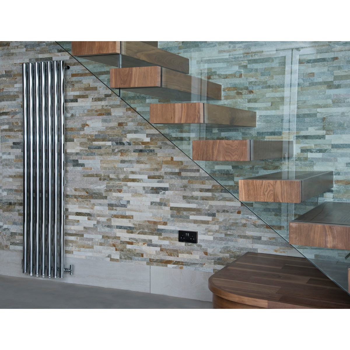 Towelrads Mayfair Vertical Chrome Radiator 1800mm x 305mm