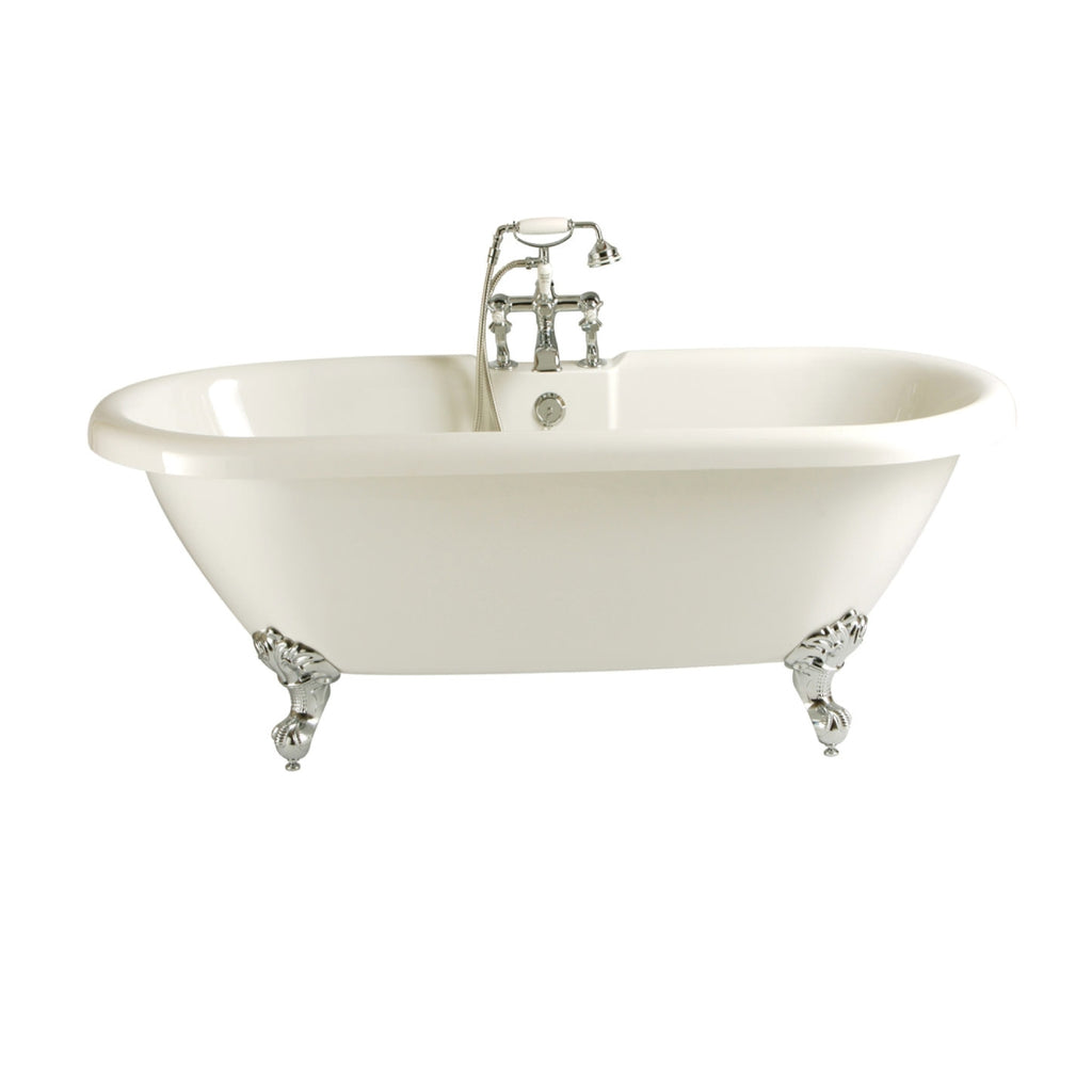 Heritage Oban Double Ended Roll Top Bath 2 Tap Hole