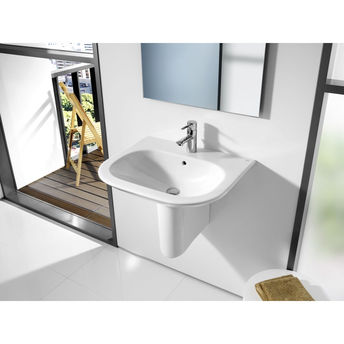 Roca Nexo Wall-hung Basin 600 x 475mm - 1 Taphole