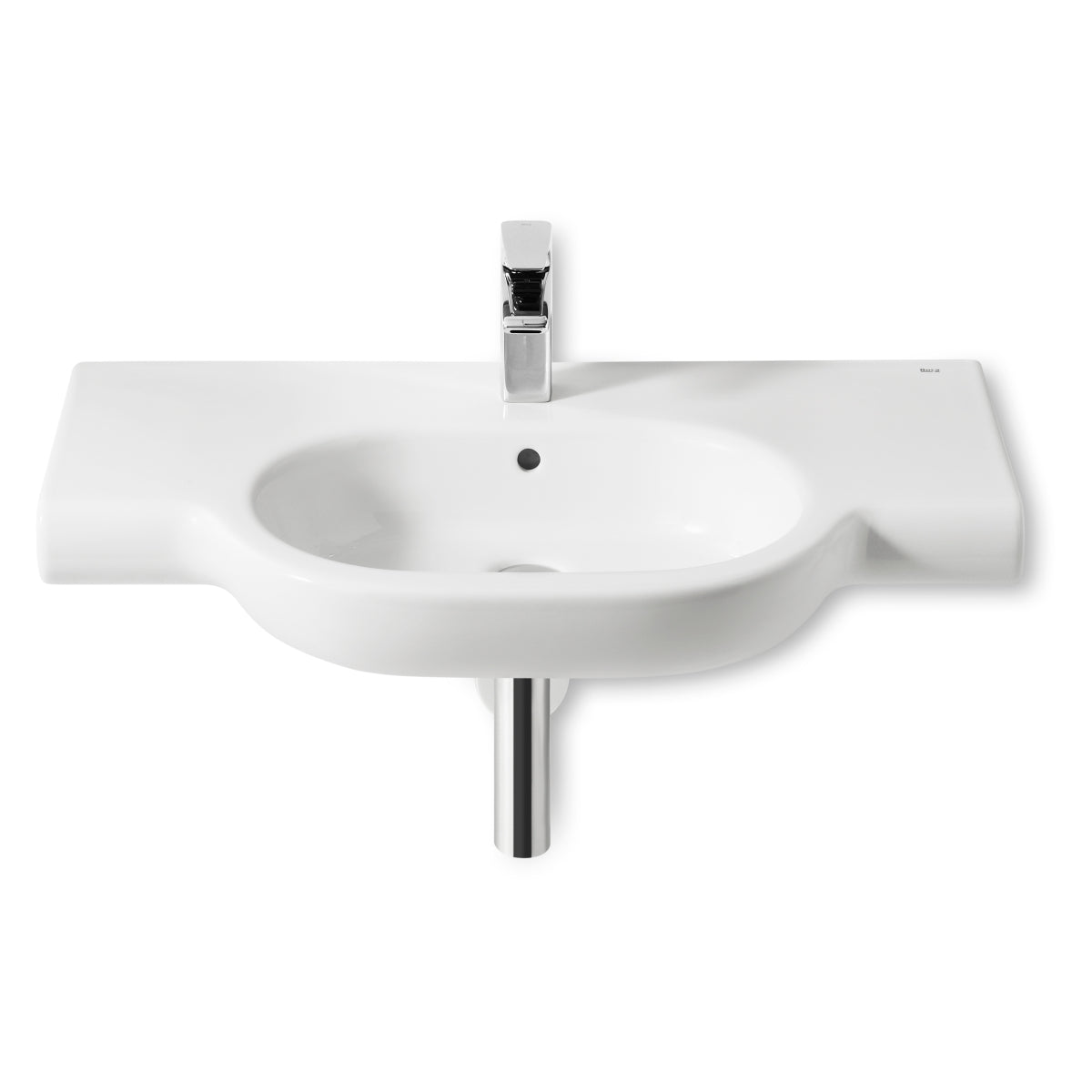 Roca Meridian-N Wall-hung Basin with Ledge 850 x 460mm - 1 Taphole