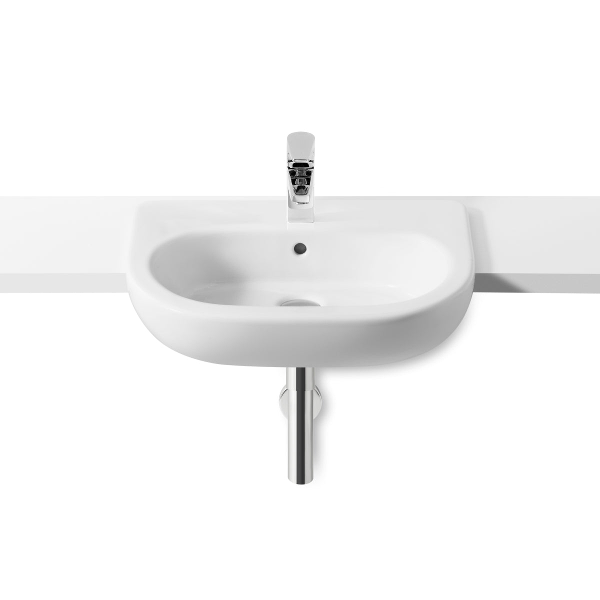 Roca Meridian-N Semi-Recessed Basin 550 X 420Mm - 1 Taphole