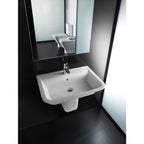 Roca The Gap Wall-hung/on-countertop Basin 550 x 460mm - 1 Taphole White