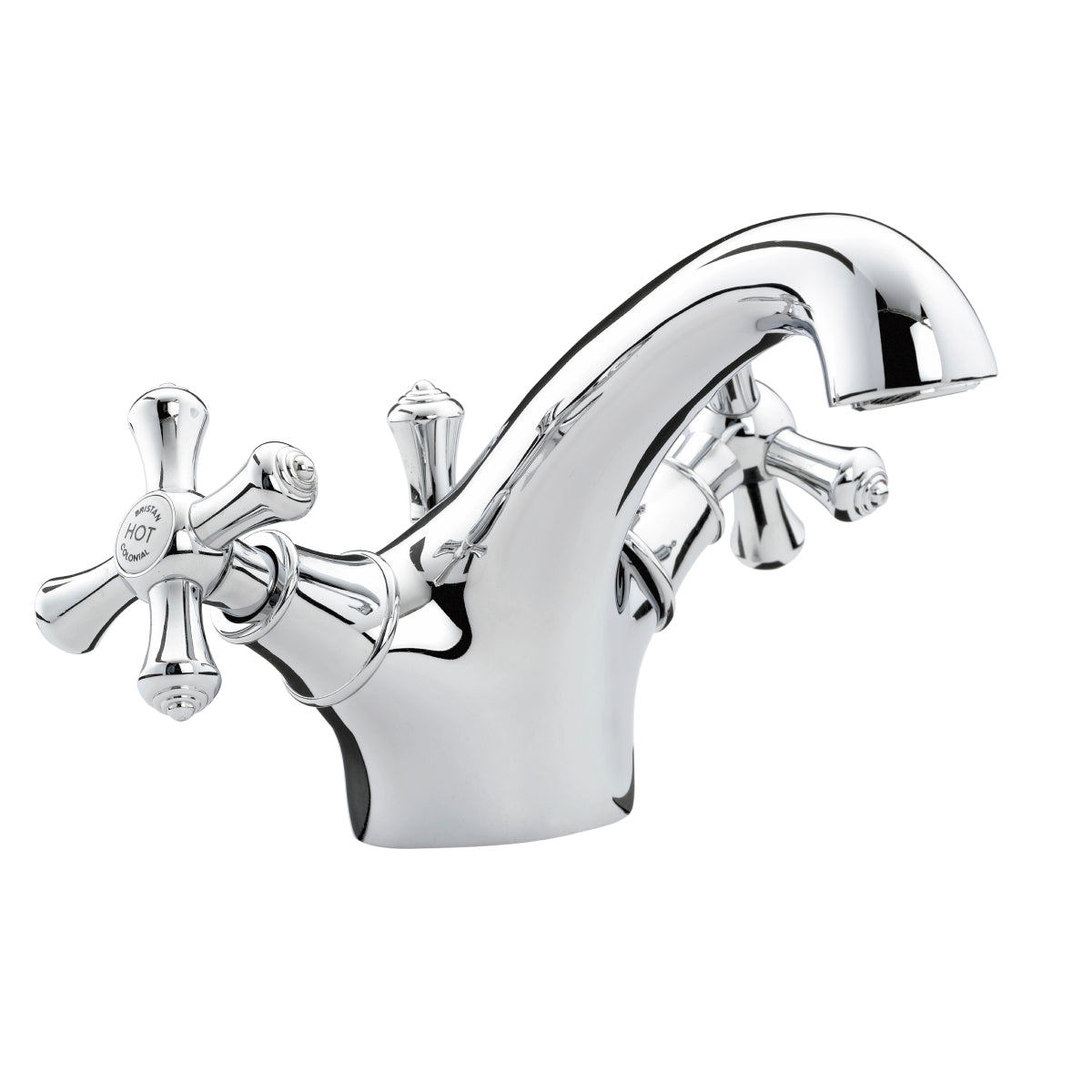 Bristan Colonial Mono Basin Mixer With Pop Up Waste Chrome K BAS C
