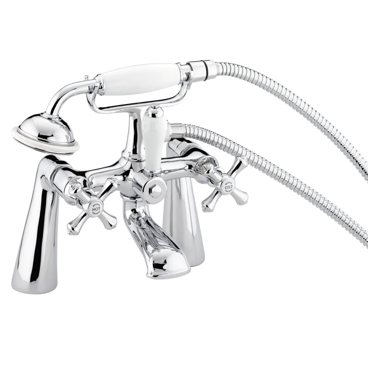 Bristan Colonial Bath Shower Mixer Tap Chrome K BSM C