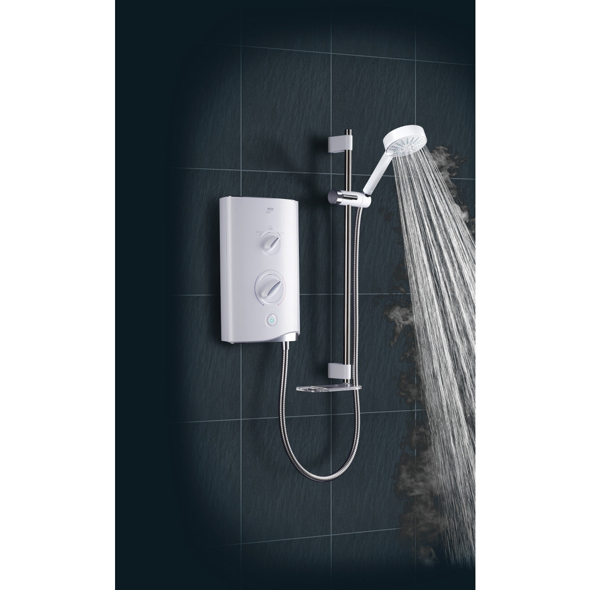 Mira Sport Electric Shower 9.0 KW White and Chrome 1.1746.002.