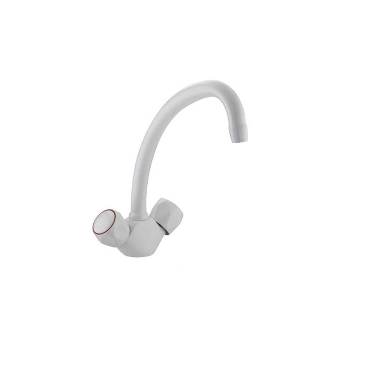 Bristan Value Budget Sink Mixer VacBasinkwht White VAC BSNK WHT