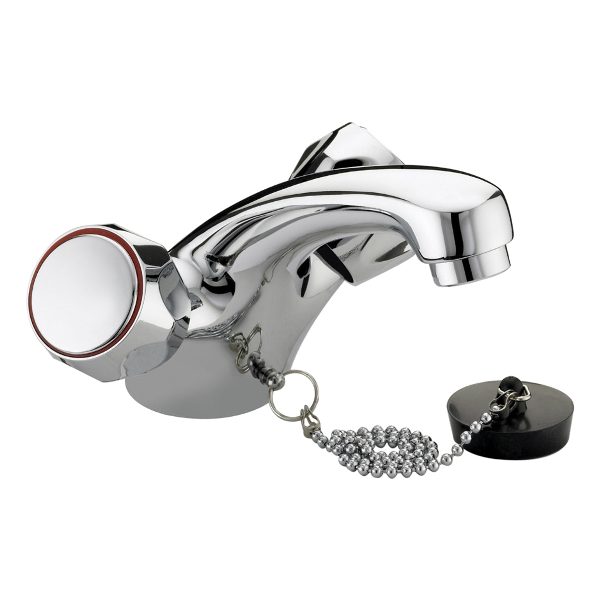 Bristan Value Mono Basin Mixer No Waste inc Metal Heads Vacbasnwcmt Chrome VAC BASNW C MT