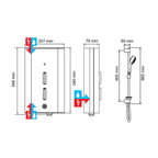 Mira Escape Thermostatic 9.0kW Electric Shower 1.1563.012. 1.1563.730