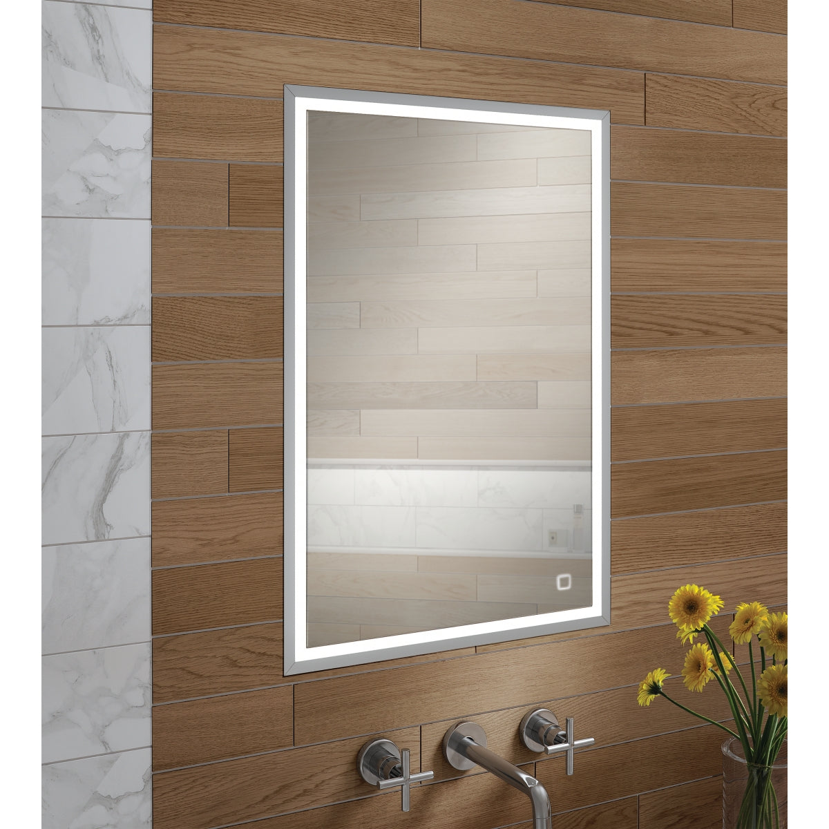 HiB Vanquish 50 LED Recessed Mirror Cabinet 47600.