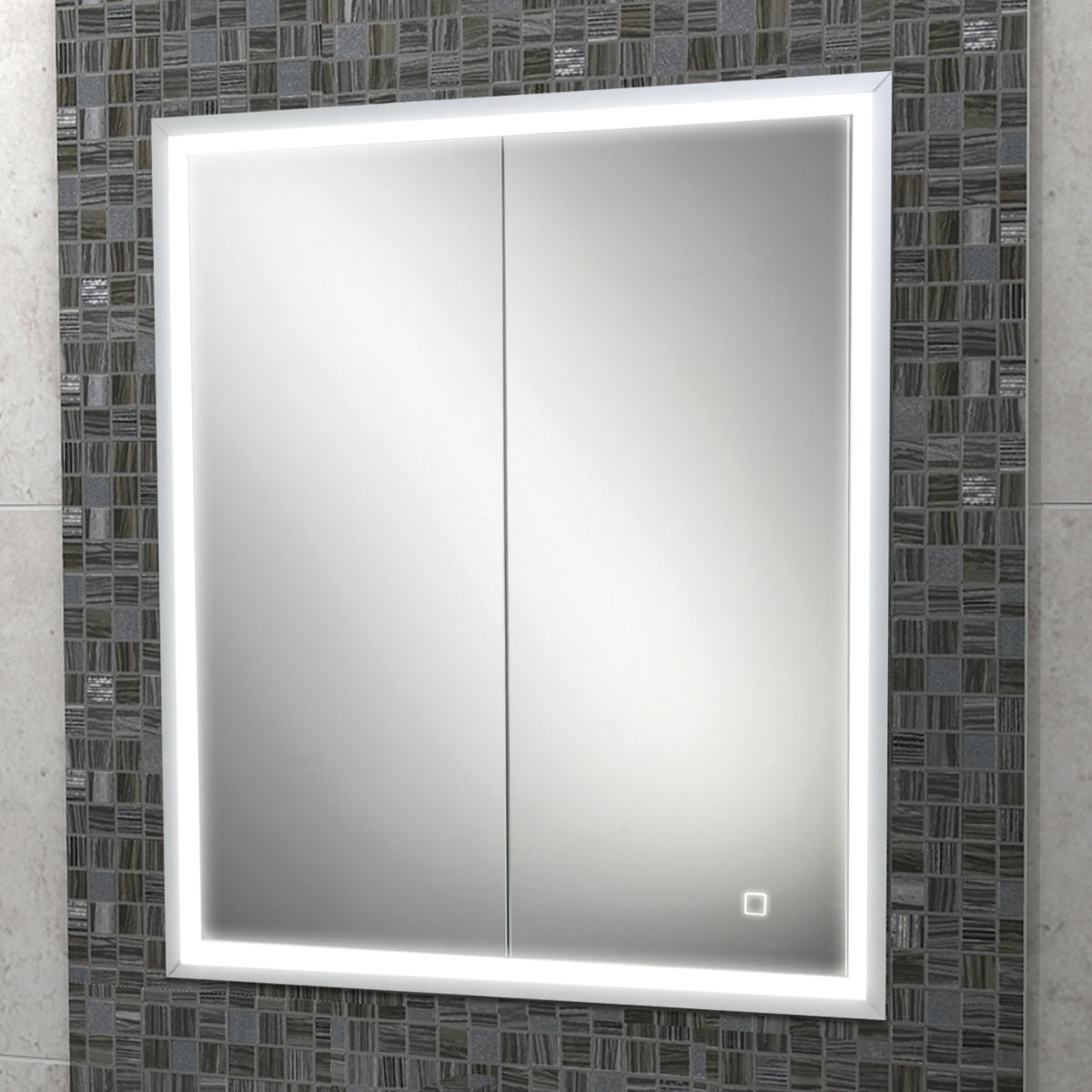 HiB Vanquish 60 LED Recessed Mirror Cabinet 47700.