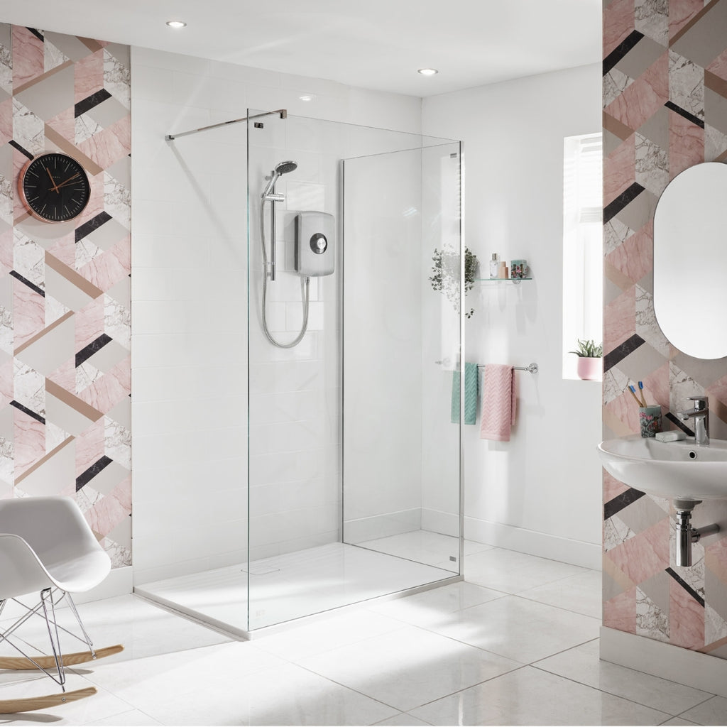 Triton Amore 8.5kW Brushed Steel Electricshower