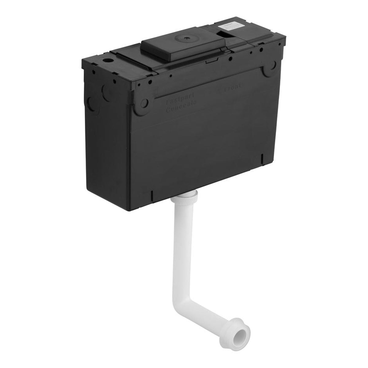 Armitage Shanks Conceala 2 4.5/3 or 4/2.6 litre cistern, dual flush valve, side supply, internal overflow, alternative height plastic flushbends, no flushplate/button.