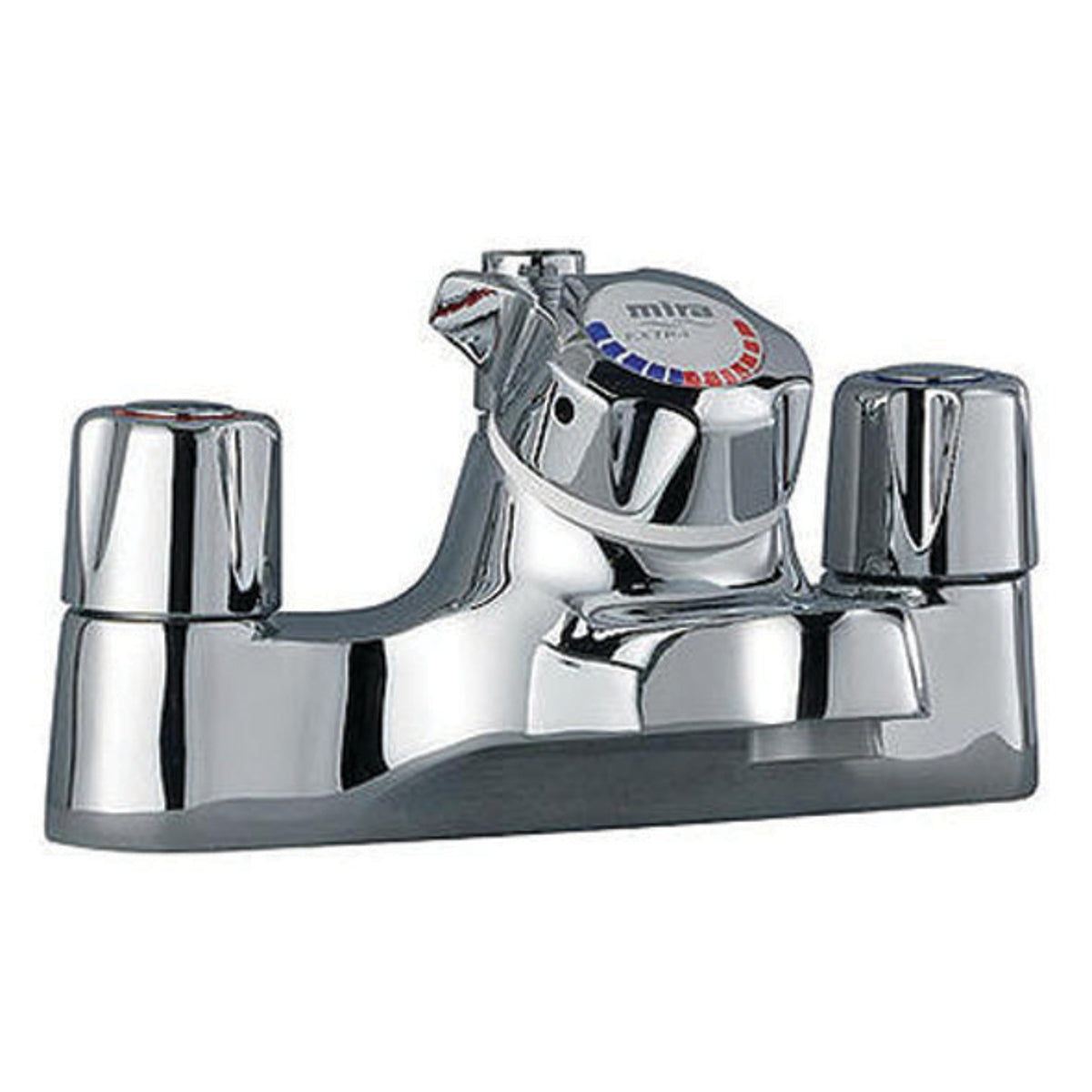 Mira Extra Thermostatic Bath Shower Mixer & Kit Chrome Plated/White 1.0.122.25.2