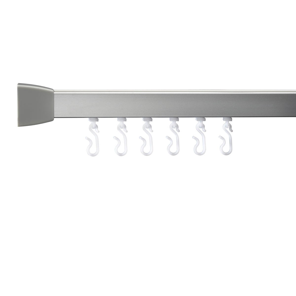 Croydex Professiol Profile 800 Standard Shower Rail U Shaped Silver 760mm