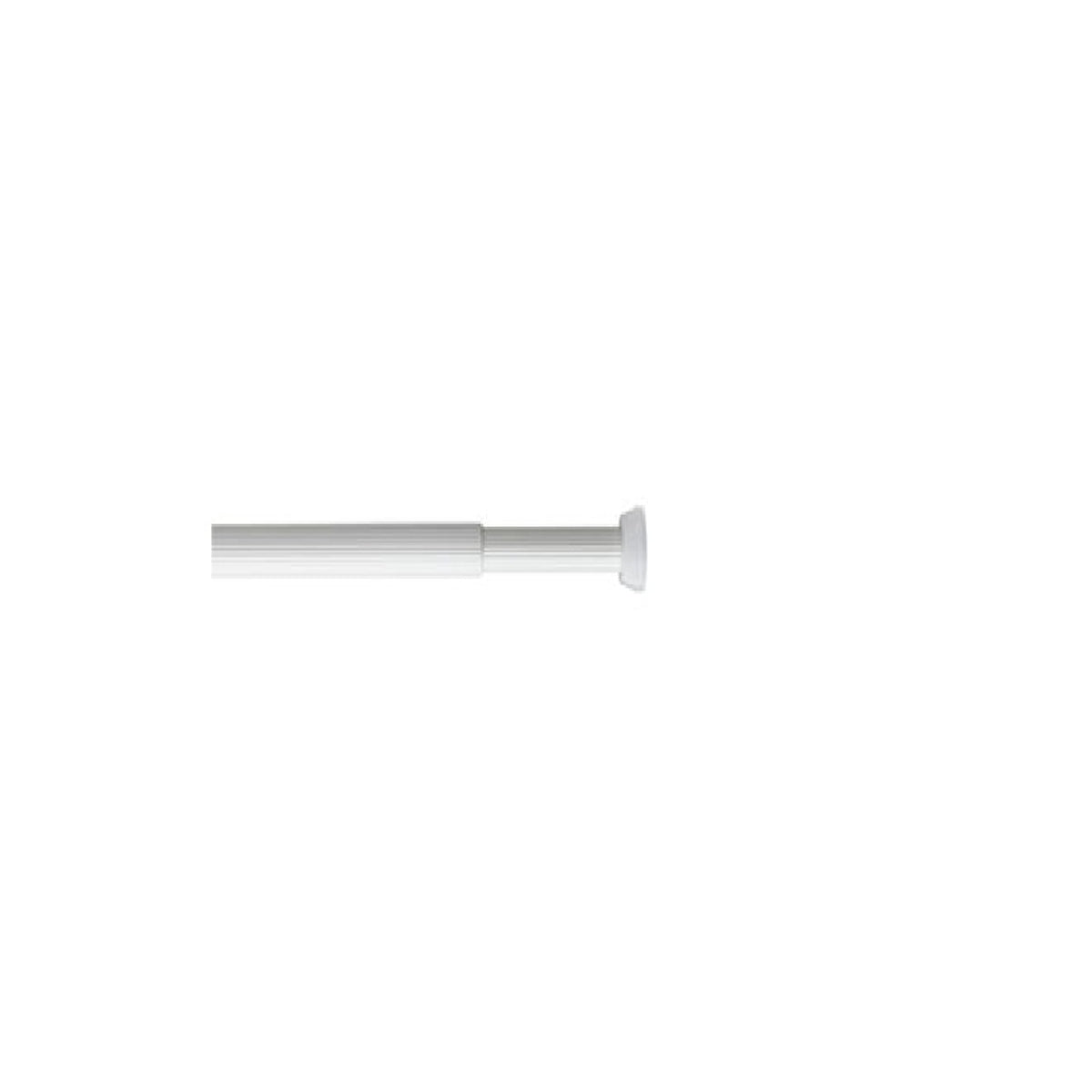 Croydex Heavy Duty Telescopic Tension Curtain Rail Rod White 1.1 M x 1.95 M