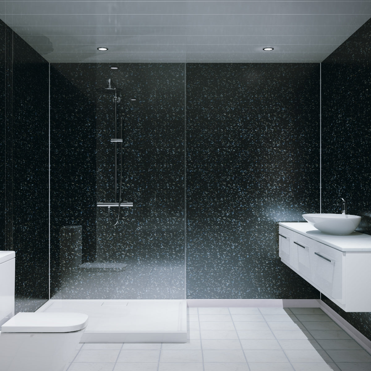 Multipanel Classic Bathroom Wall Panel Blizzard 2.4mm x 900mm MPG030SHR9.