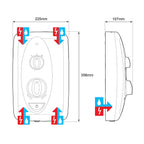 Mira Jump Multi-fit Electric Shower 9.5 kW White 1.1788.011
