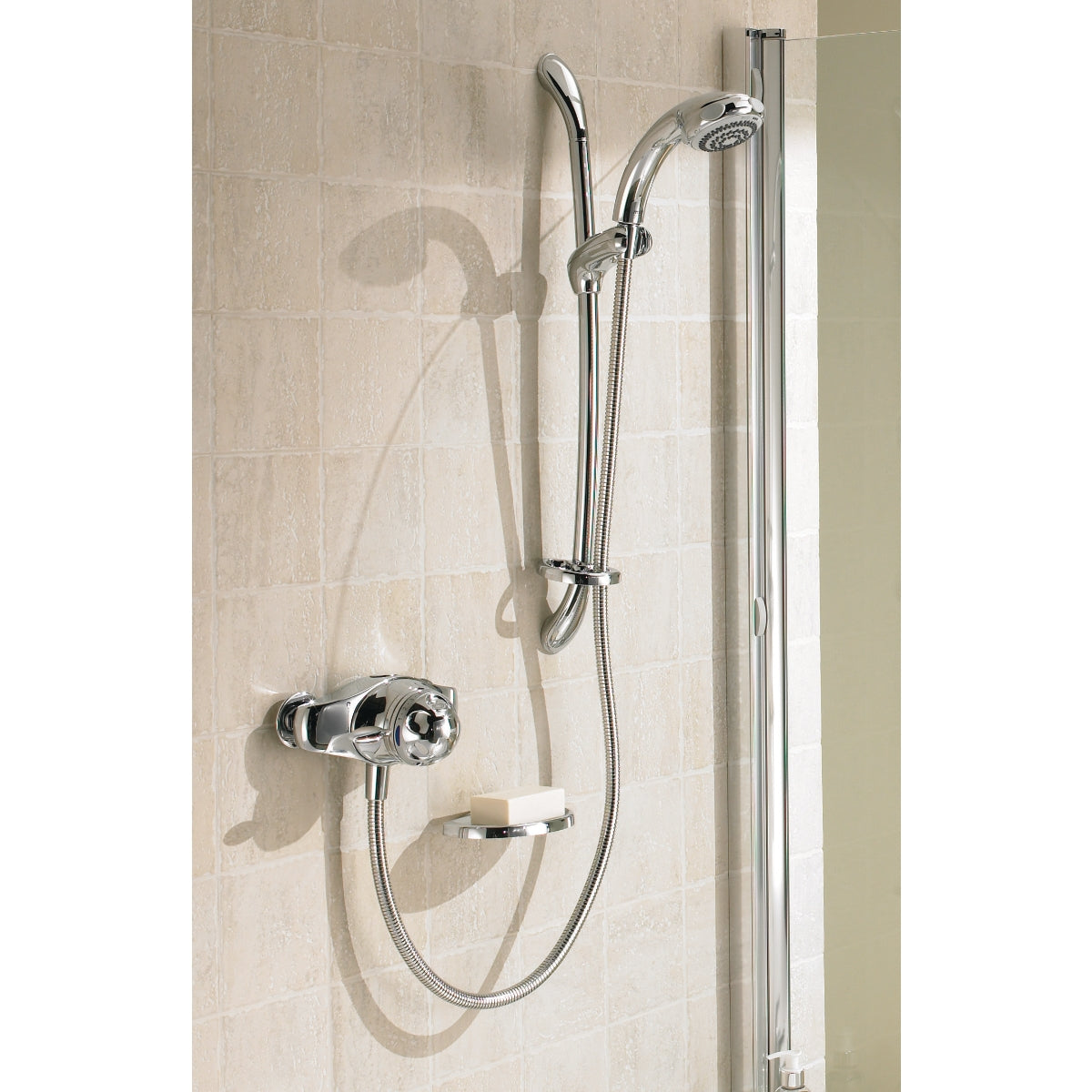 Mira Excel EV Exposed Thermostatic Mixer Shower Chrome. 1.1518.300