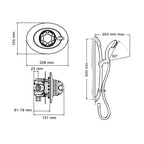 Mira Showers Excel Built in Valve Mixer Shower Chrome 1.1518.303.