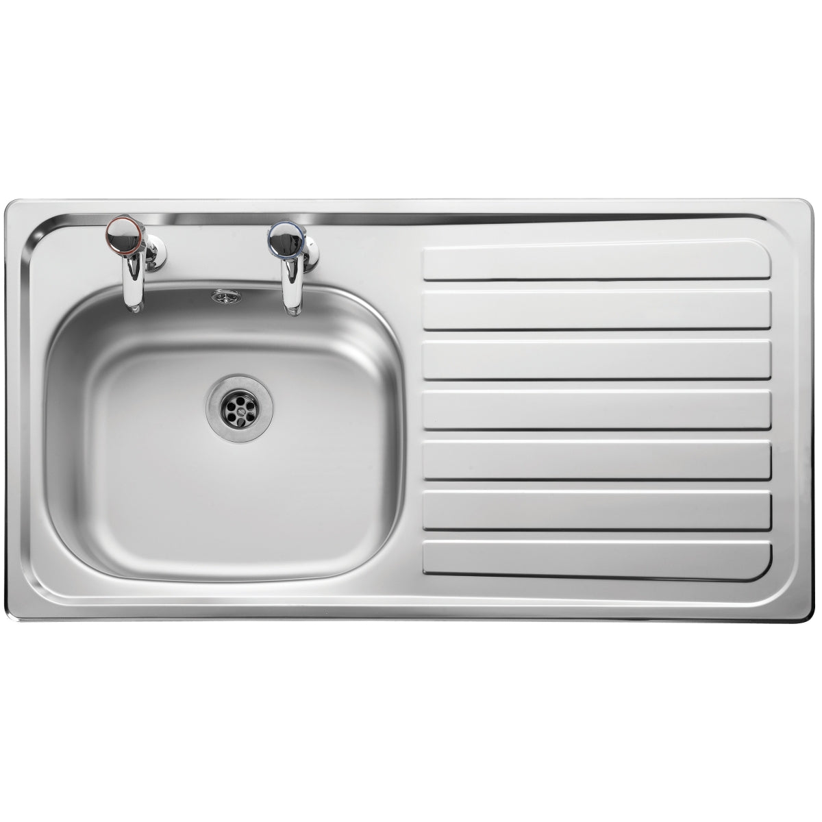Leisure Sinks Lexin Inset Stainless Steel Kitchen Sink 2 Taphole - Satin