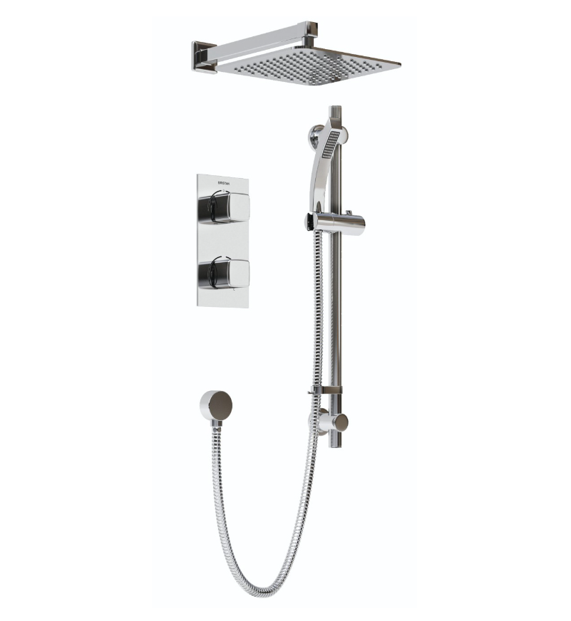 Bristan Cobalt Recessed Dual Control Shower Pack Chrome COBALT SHWR PK.