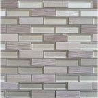 Verona Bailey Glass & Stone Mix Mosaic 300 x 300mm Per Sheet.