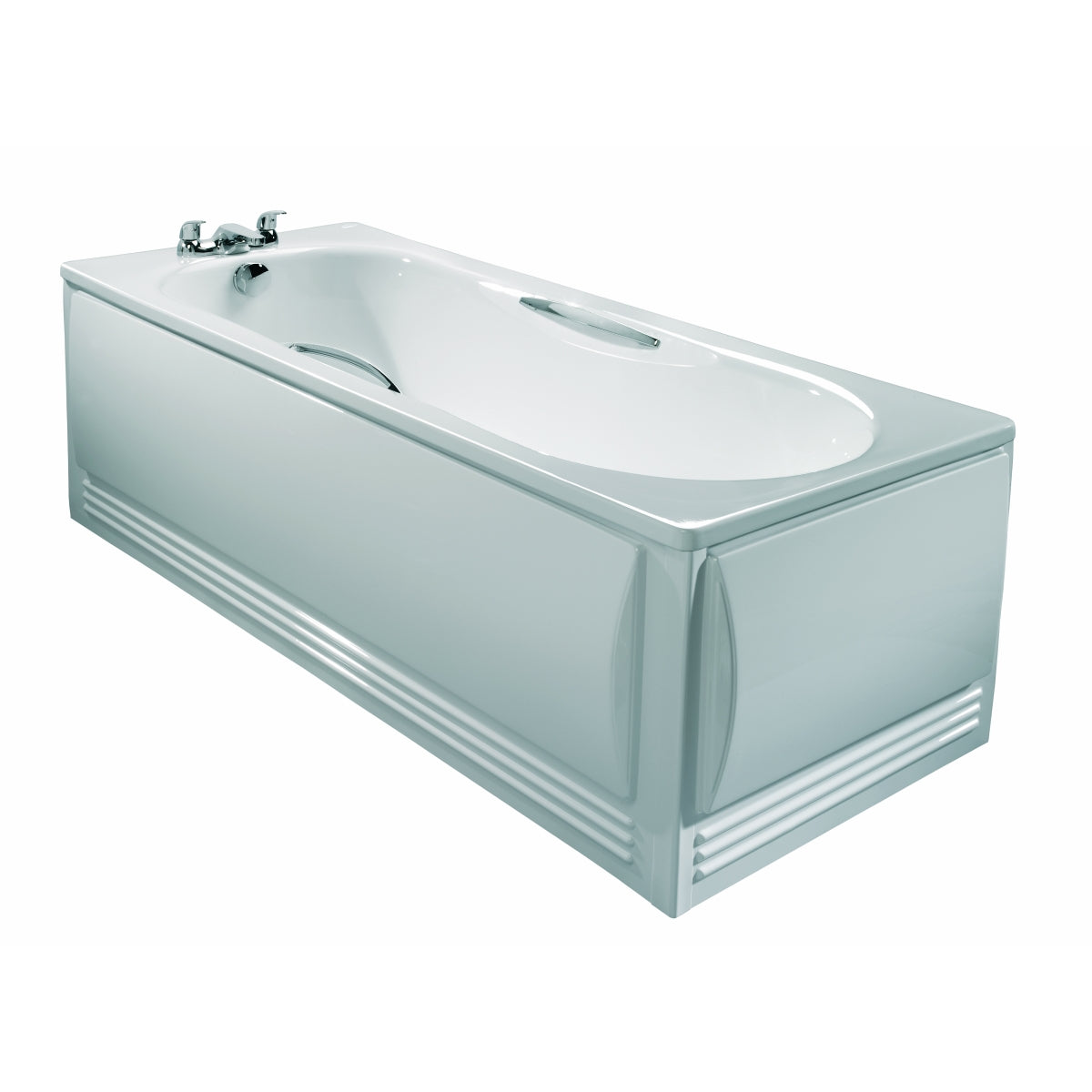 Twyford Celtic Straight Steel Eco Bath 1700 x 700mm 2 Tap Hole.