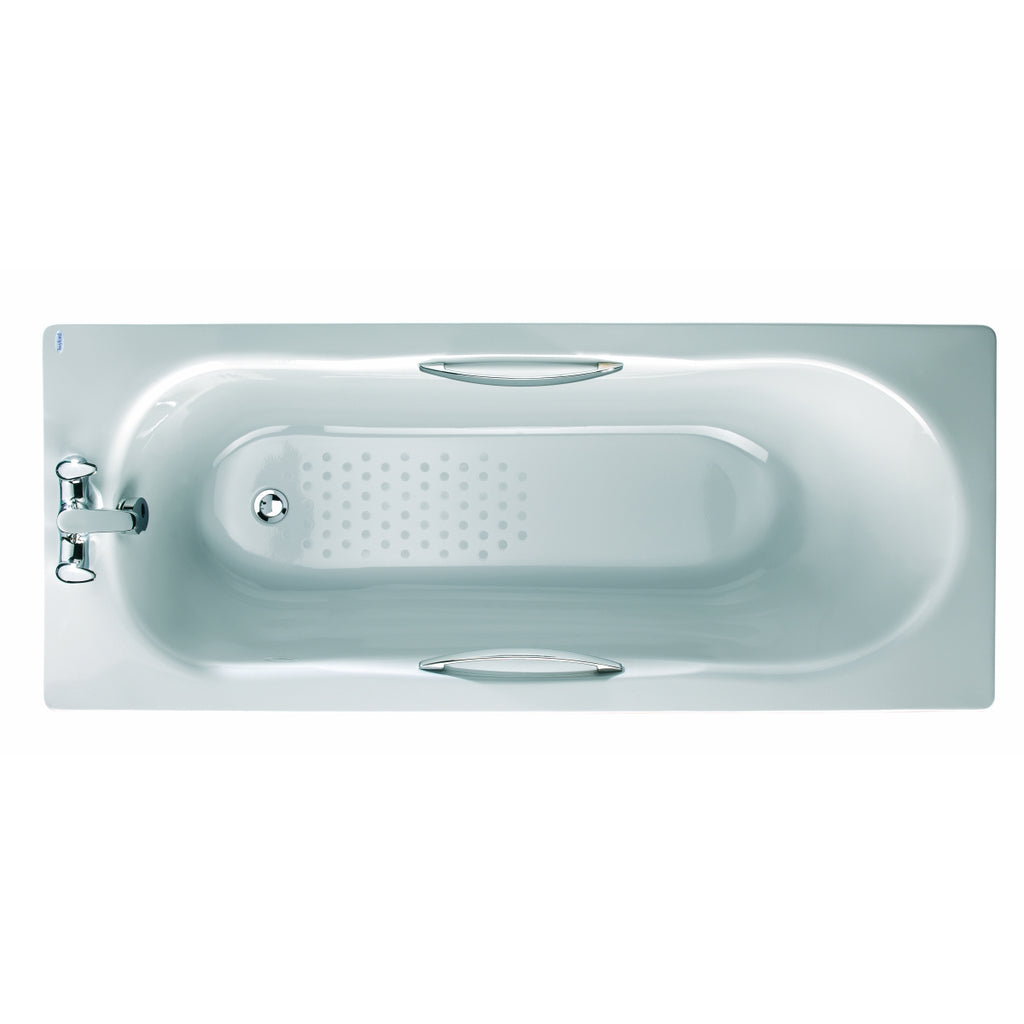 Twyford Celtic Straight Steel Eco Bath 1700 x 700mm 2 Tap Hole.