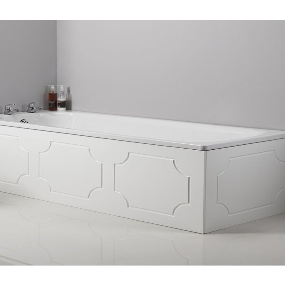 Tavistock Milton Bath End Panel White Wood 700mm O317.