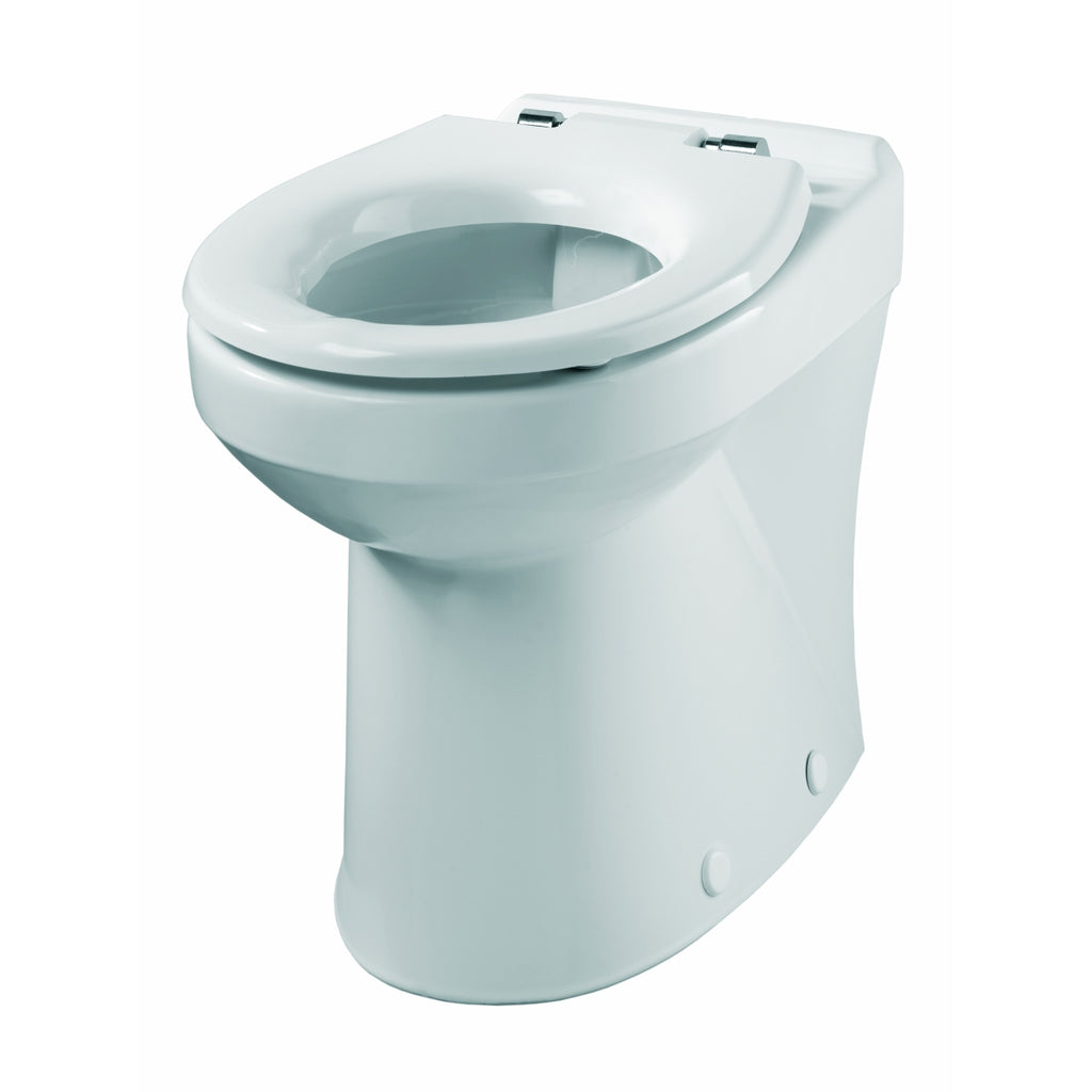 Twyford Avalon floor-standing WC, washdown, raised, back-to-wall, Rimfree.