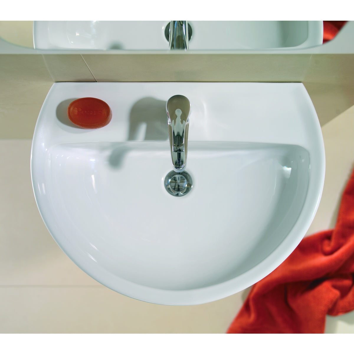Twyford Alcona One Tap Hole Washbasin 550mmx420mm White
