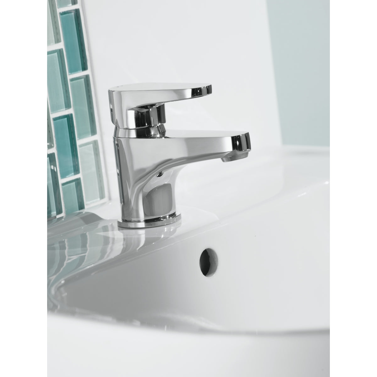Bristan Quest Basin Mixer Tap with Clicker Waste Chrome QST BAS C
