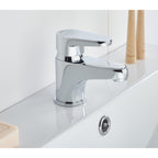 Bristan Quest Basin Mixer Tap with Clicker Waste Chrome QST BAS C