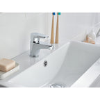 Bristan Quest Basin Mixer Tap with Clicker Waste Chrome QST BAS C