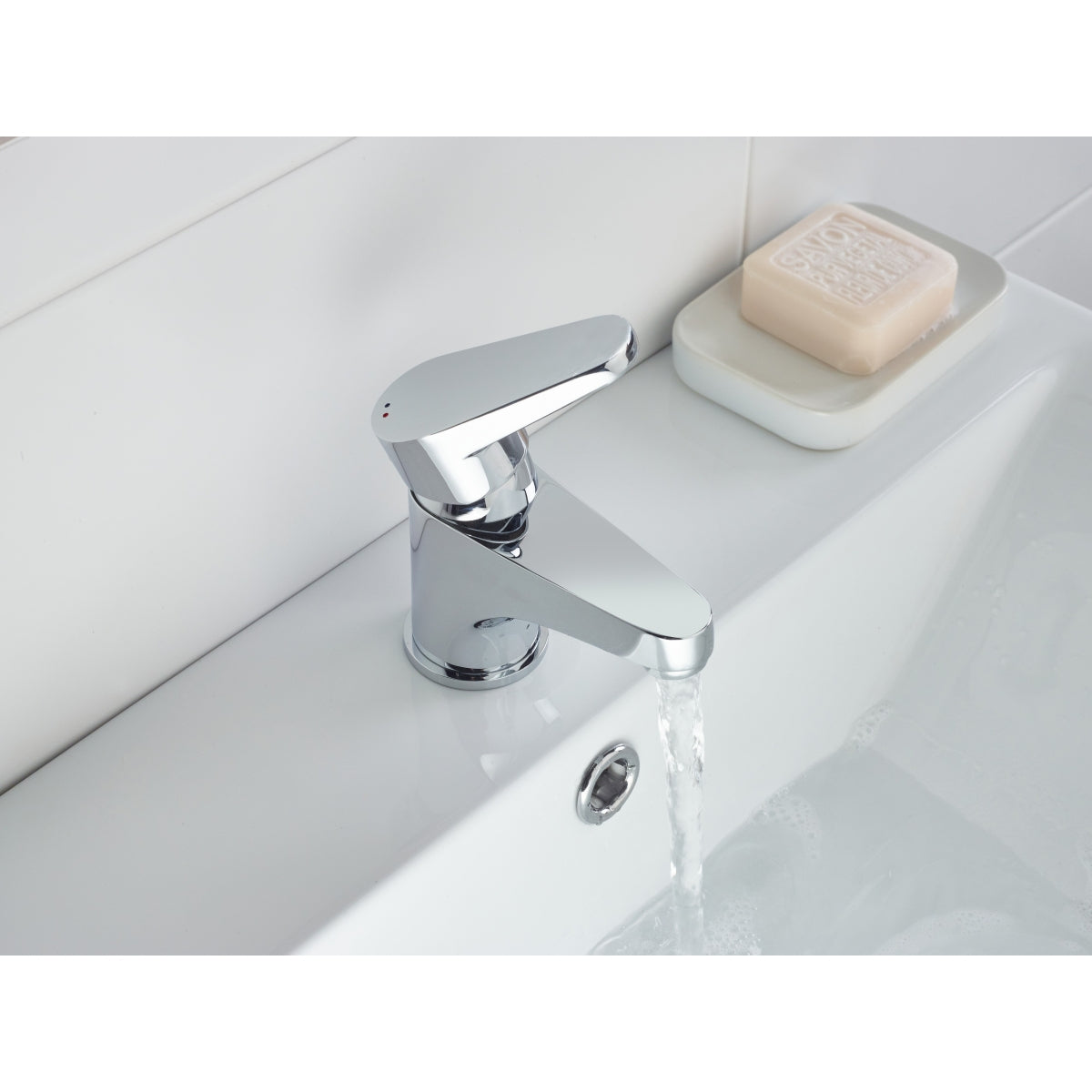Bristan Quest Basin Mixer Tap with Clicker Waste Chrome QST BAS C