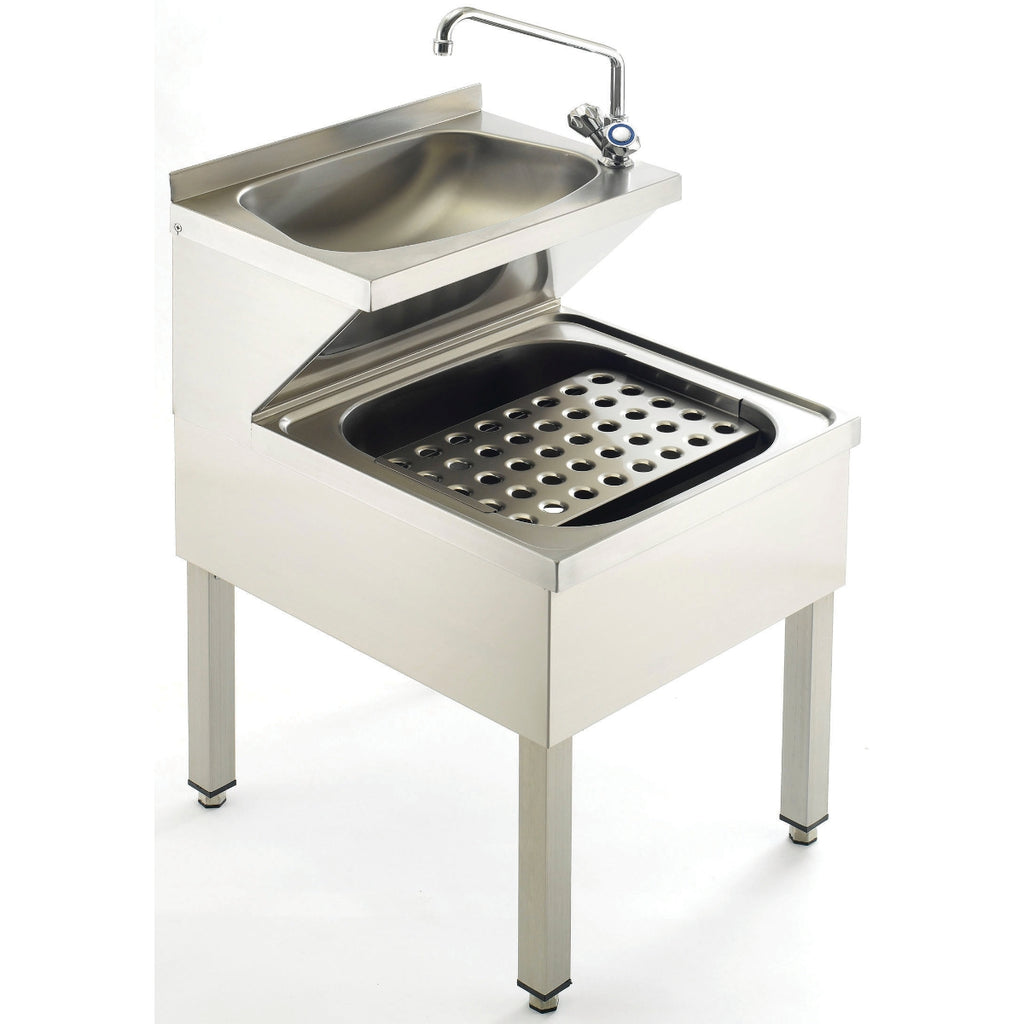 Acorn Thorn Acorn Stainless Steel Janitorial Unit 500 x 600 x 850 with Tap Grid and Traps 807.