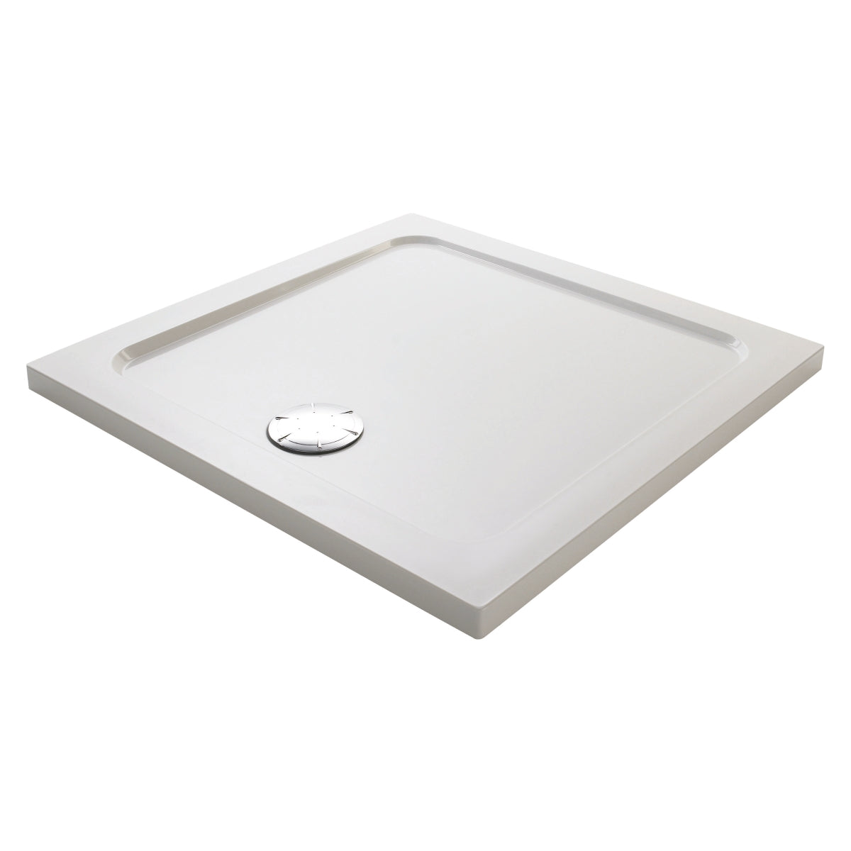 Mira Flight Low 900 x 900 Low Level 40mm Tray 0 Ups White. 1.1697.009.WH
