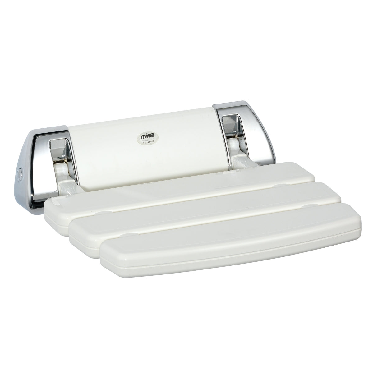 Mira Shower Seat White and Chrome 2.1536.129.