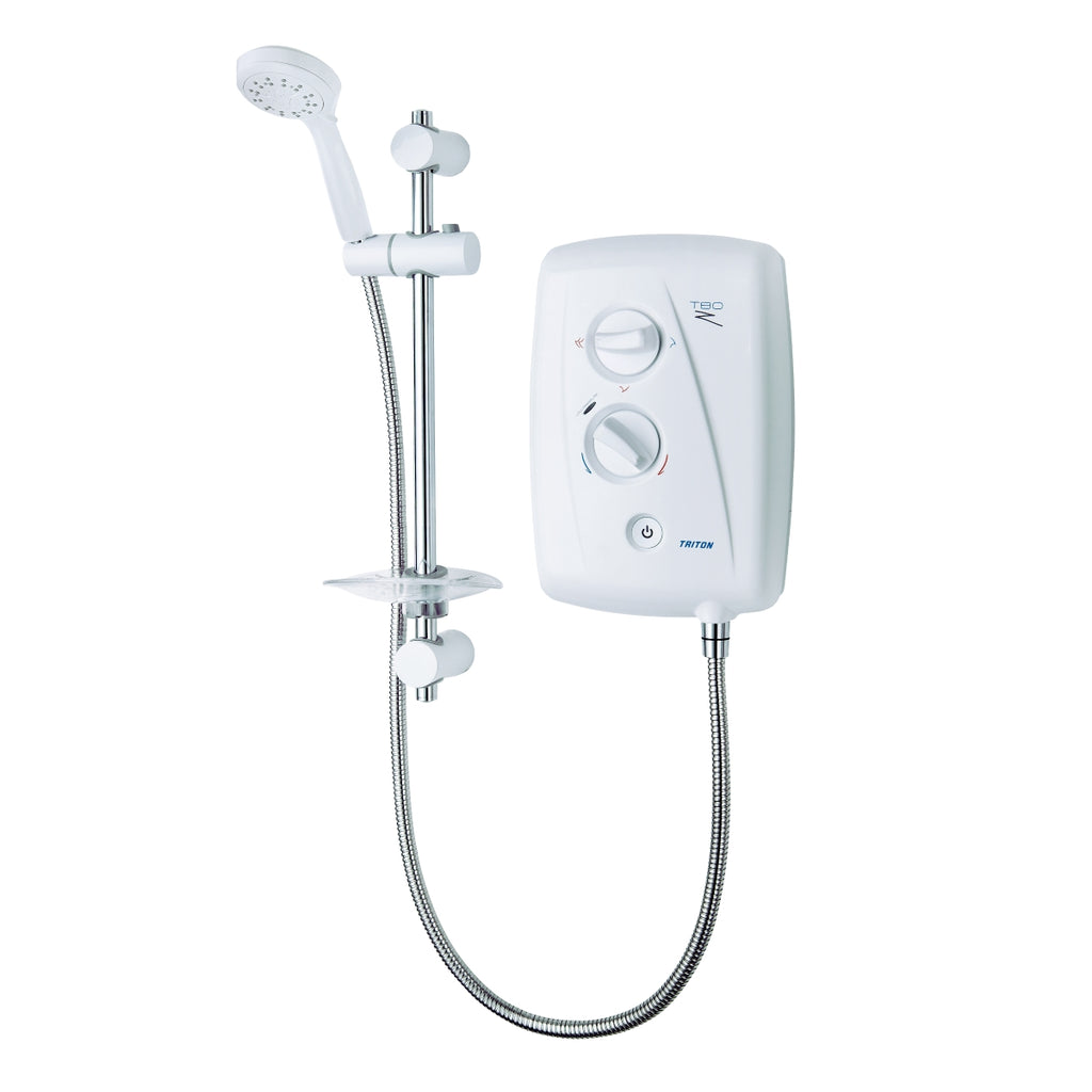 Triton T80Z Fast-Fit 7.5 KW Electric Shower White and Chrome SP8007ZFF.