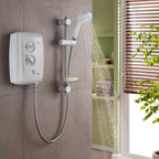 Triton T80Z Fast-Fit 7.5 KW Electric Shower White and Chrome SP8007ZFF.