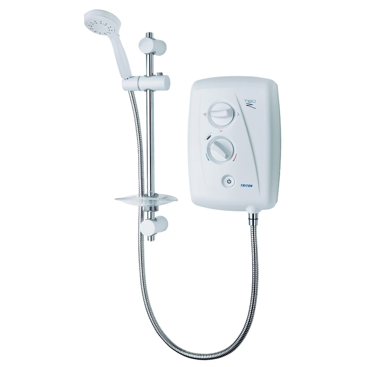 Triton T80Z Fast-Fit 10.5 KW Electric Shower White and Chrome SP8001ZFF.