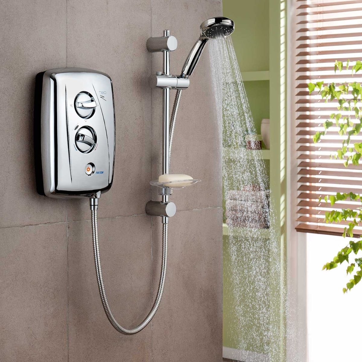 Triton T80Z Fast-Fit 8.5 KW Electric Shower Chrome SP8CHR8ZFF.