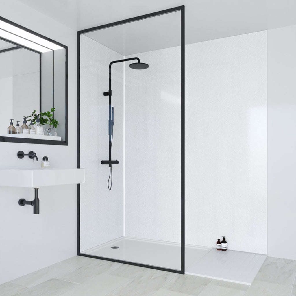 Multipanel Classic Bathroom Wall Panel Frost White 2.4mm x 900mm MPM049SHR9.