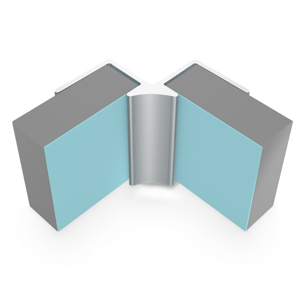 Multipanel Wall Panel Profile Internal Corner Profile Type A Satin Anodised
