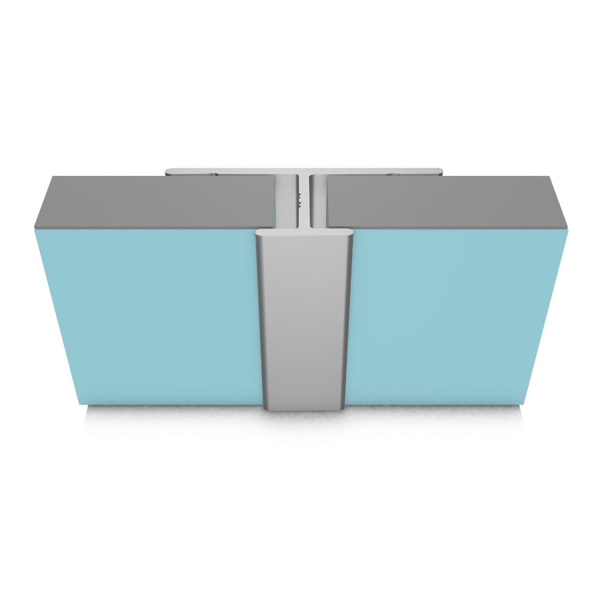 Multipanel Classic Wall Panel Profile Mid Joint Type D Satin Anodised Silver