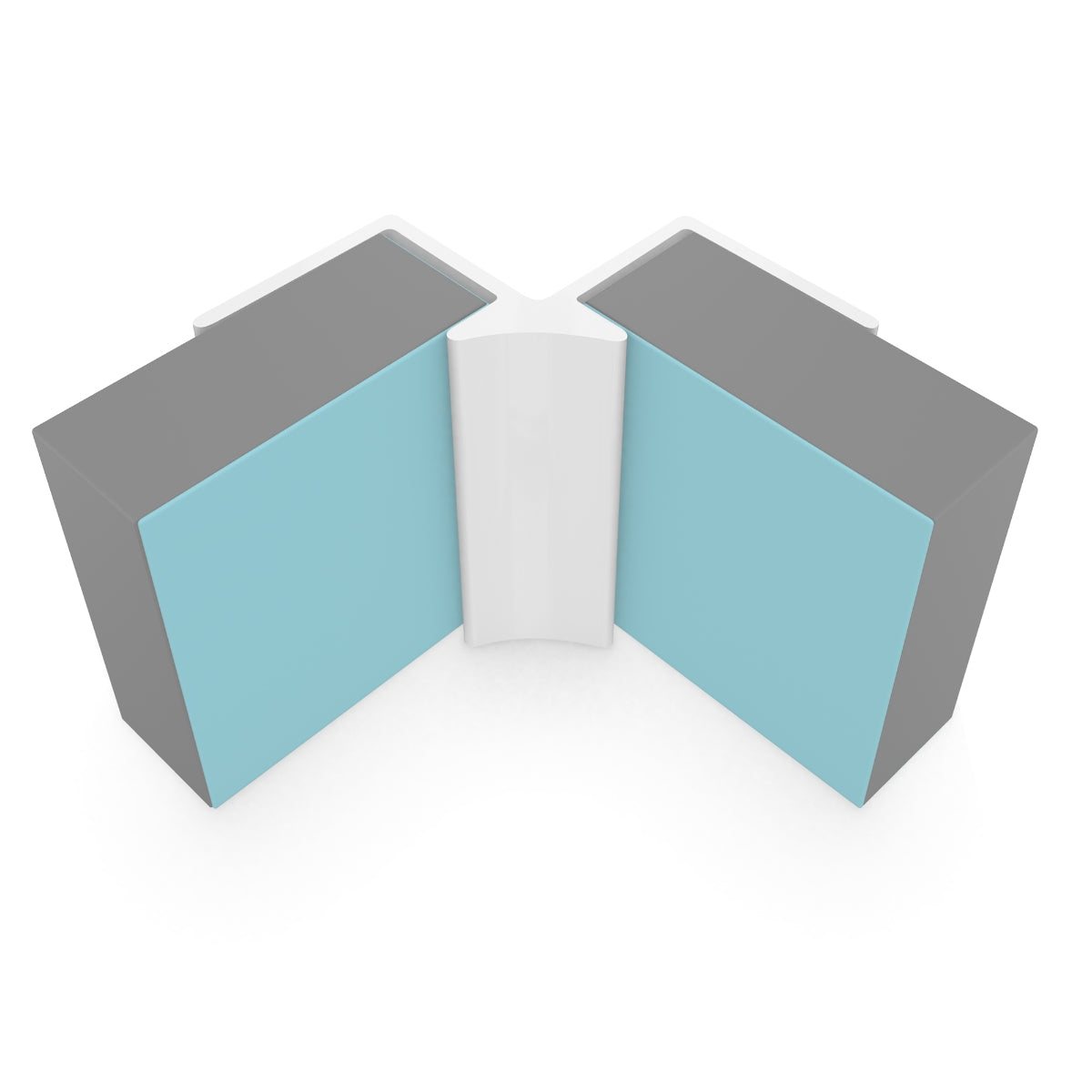 Multipanel Wall Panel Profile Internal Corner Profile Type A White