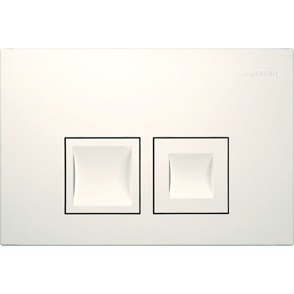 Geberit Delta25 Dual Flush Plate - White 115.135.11.5